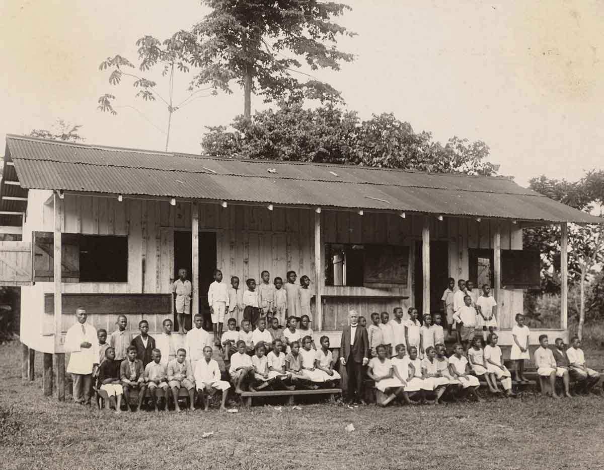 united fruit company school pupils panama 1925 photo