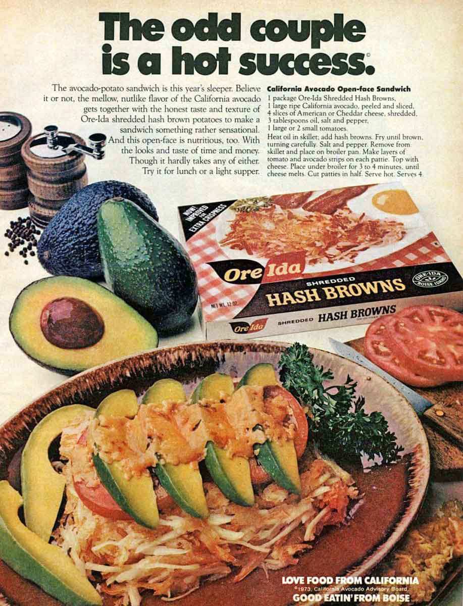 vintage california avocado recipe ad