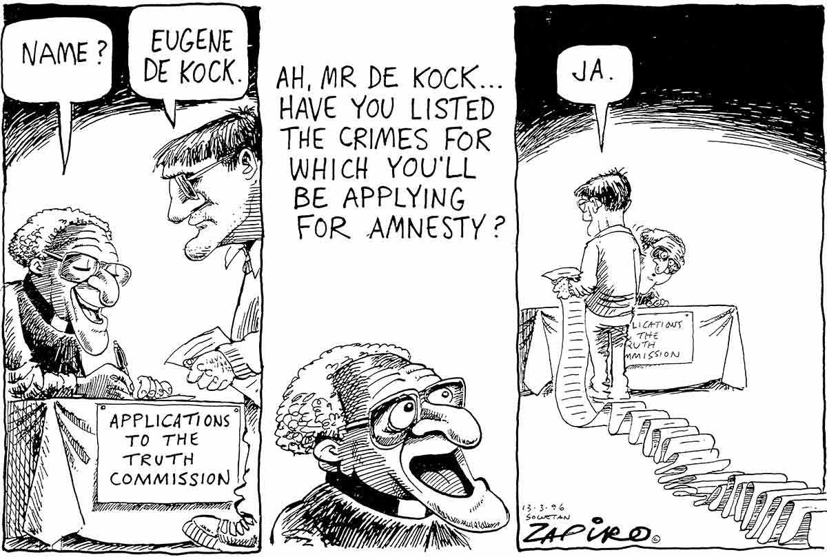 zapiro cartoon eugene de kock